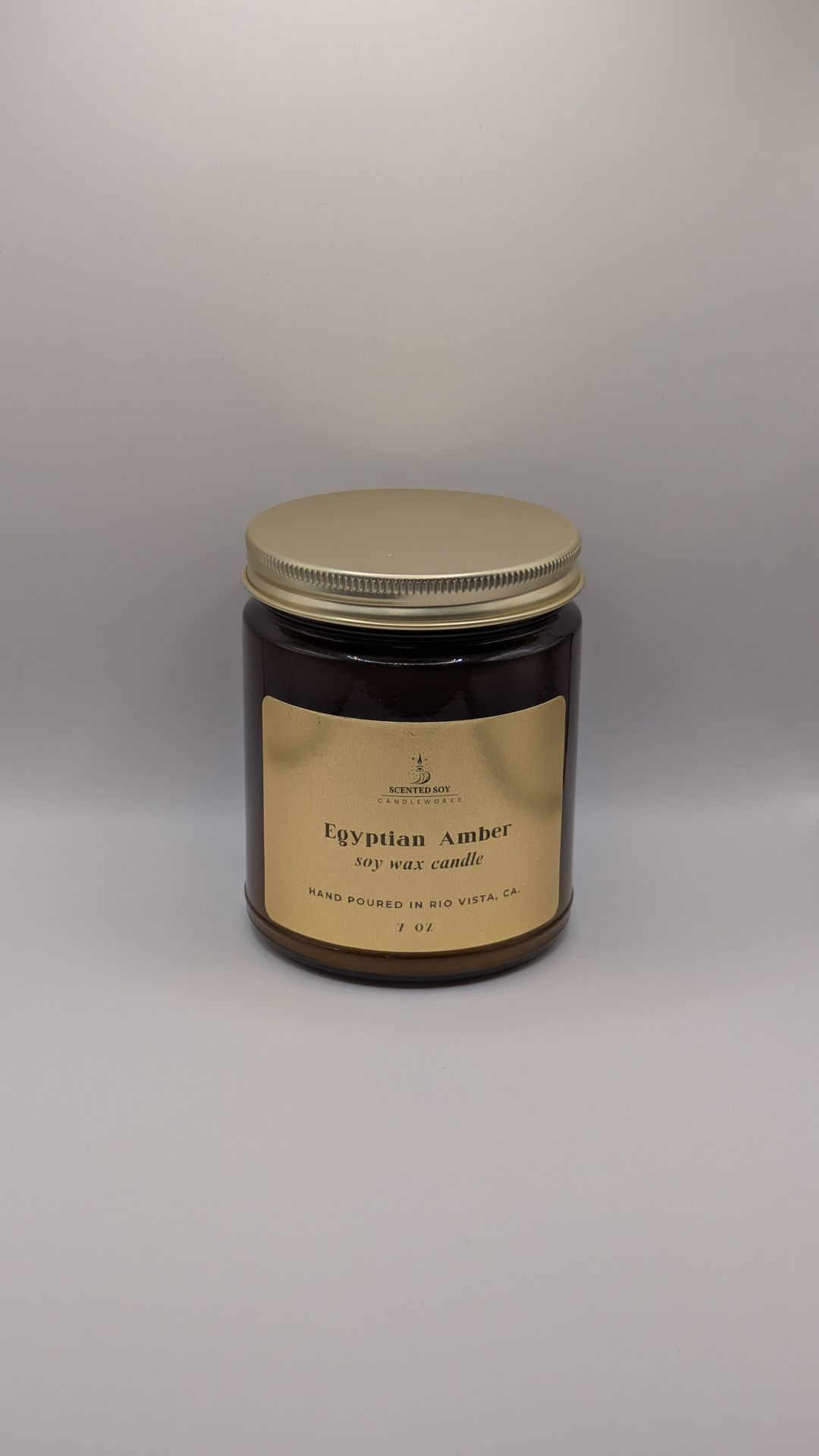 soy wax candle with lid