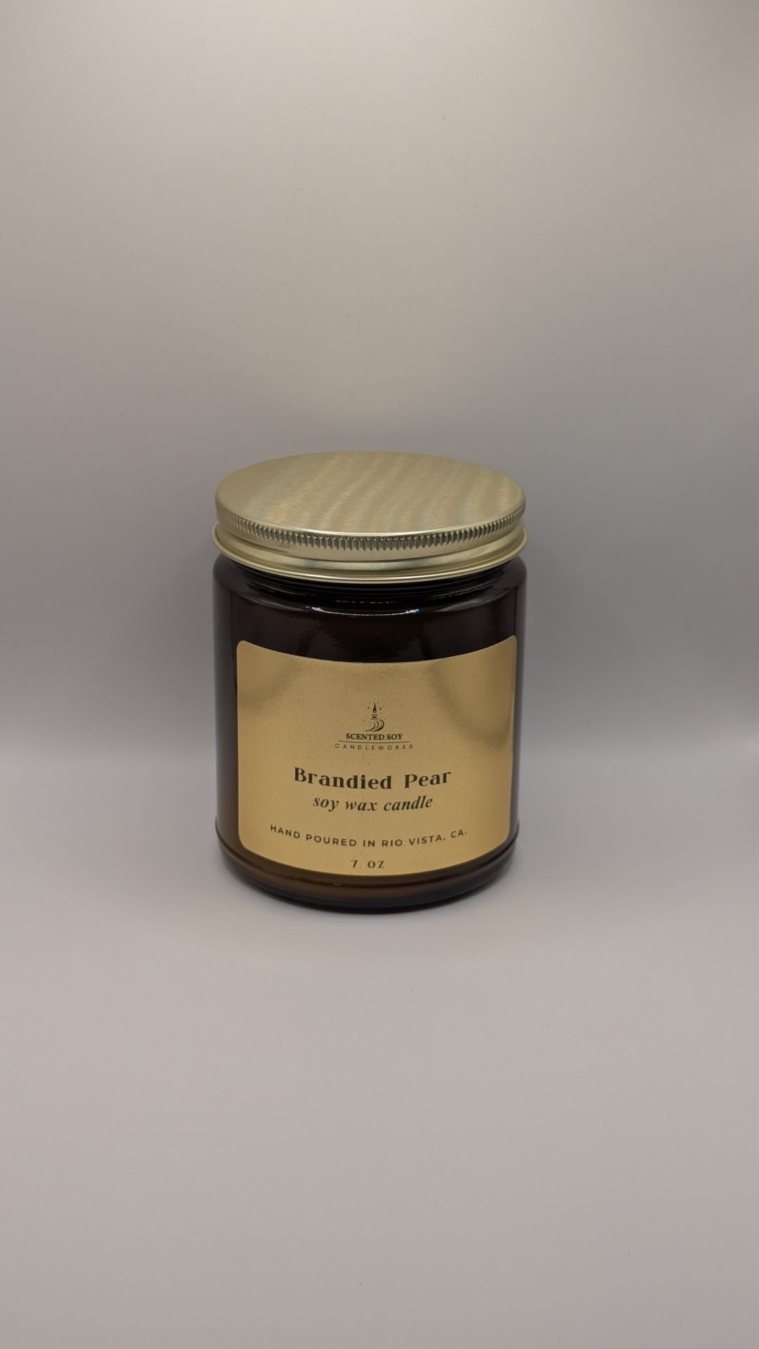 soy wax candle with lid