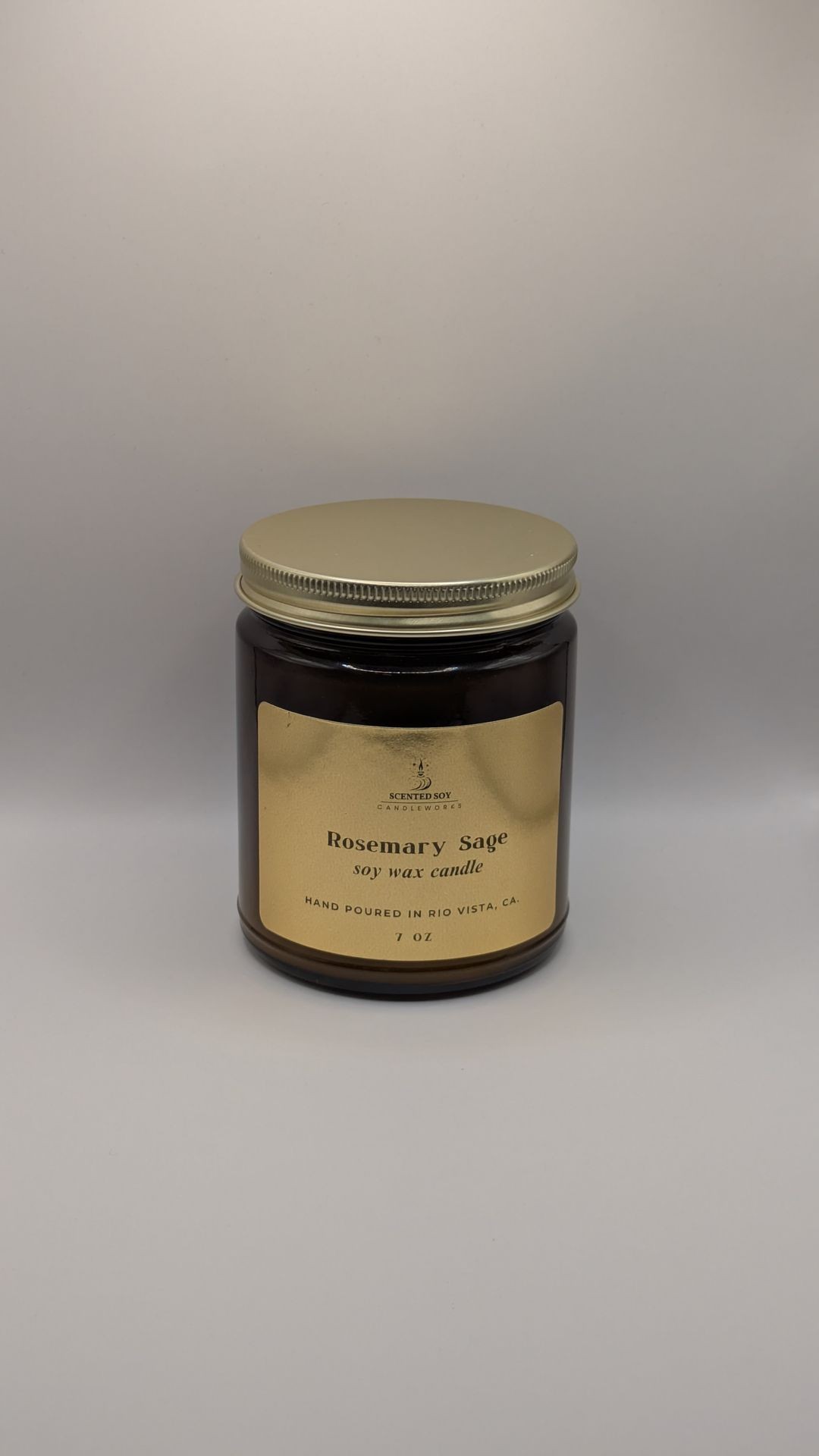 soy wax candle with lid