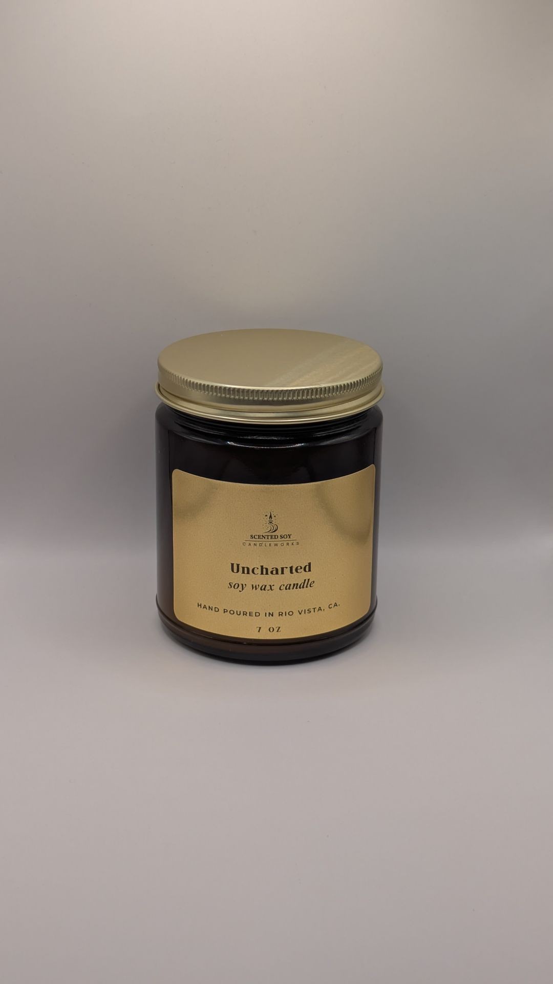 soy wax candle with lid